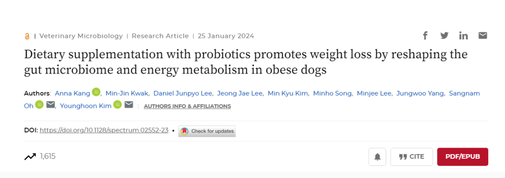 益生菌可以帮助宠物减肥吗？| 科学研究