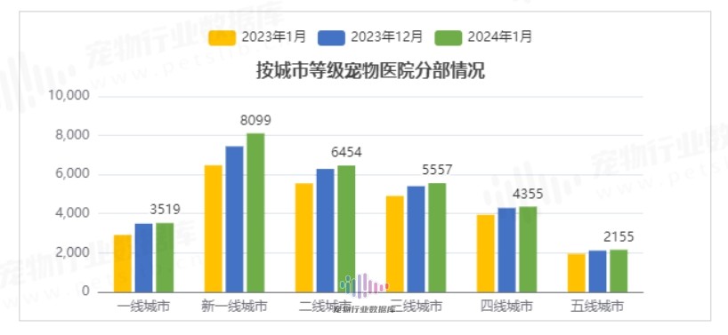 中国宠物医院分布情况